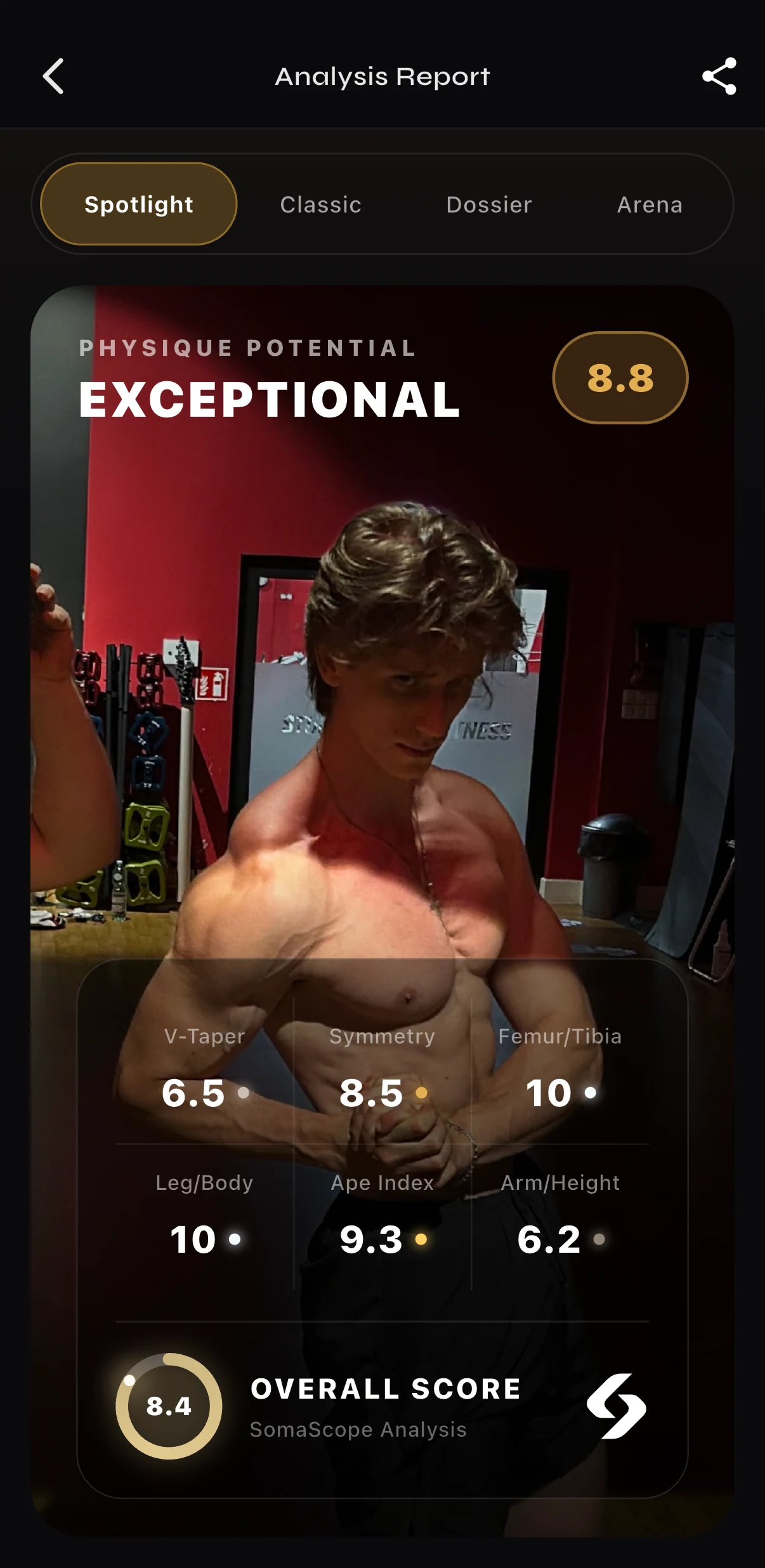 SomaScope physique analysis report